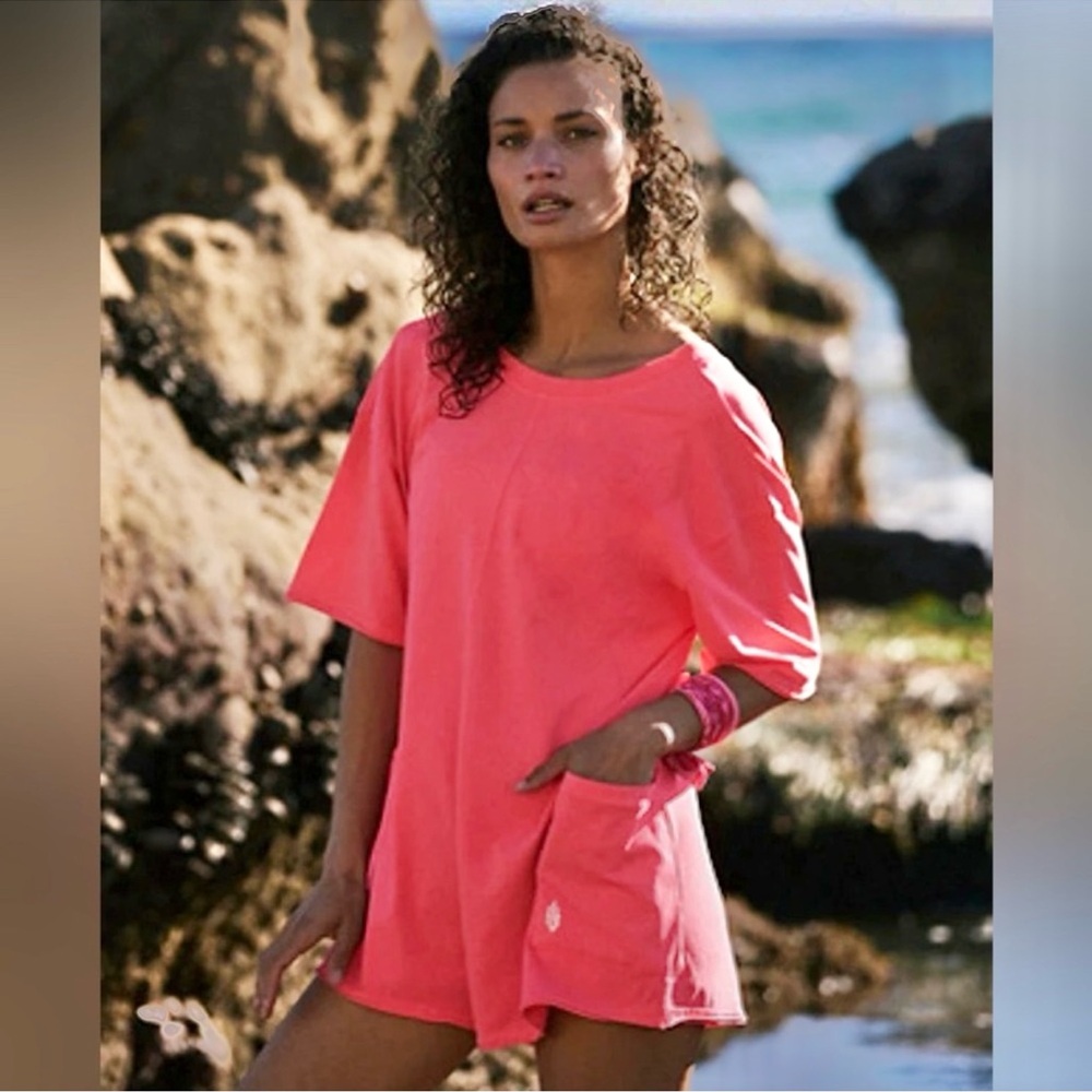 NEW Free People Movement Hot Shot Tee Romper